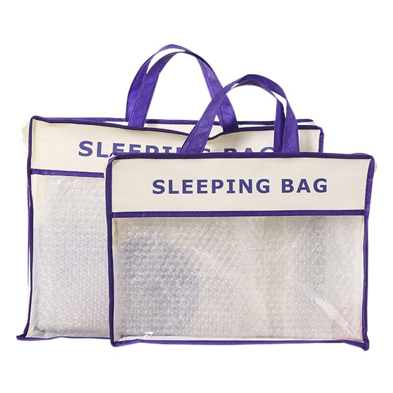 Non-woven fabric home textile storage zipper bag blanket quilt air conditioning quilt packaging four-piece clothing handbag custom