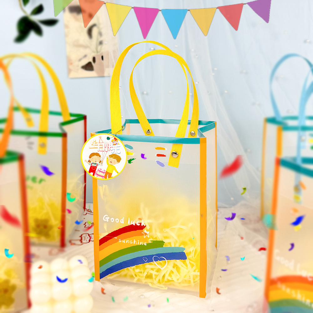 Children's Birthday Gift Bag Portable Gift Bag Advanced Sense small size Kindergarten Children's Hand Gift Packaging Gift Box