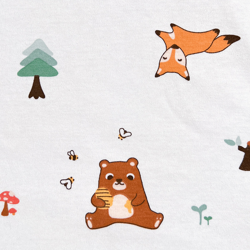 Picture of category a cotton cotton wool cloth cartoon printing new flower baby t-shirt underwear home clothing fabric in stock