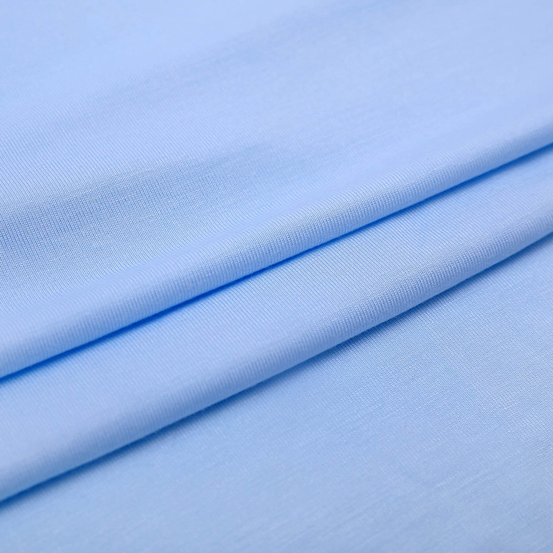 Picture of 40S Bamboo Fiber Elastic Cloth Knitted Bamboo Fiber Single-sided Cloth Bamboo Elastic Sweat Cloth Cool T-shirt Home Service Fabric