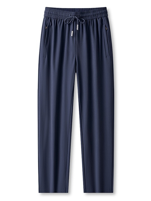Summer New Men's Thin Ice Silk Pants 7A Antibacterial Straight Sunscreen Pants Trousers Outdoor Casual Sports Pants for Women
