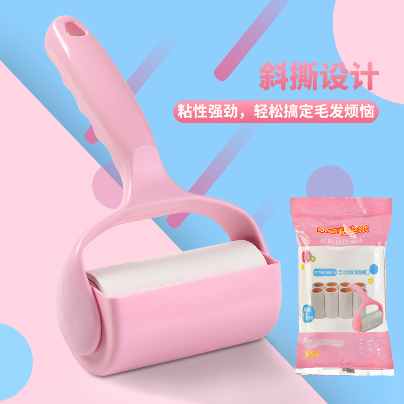 Household Clothes Lint Remover Hand-Tearable Dust Paper Roller Lint Remover Dust Brush Sticky Lint Roller Pet Hair Lint Remover