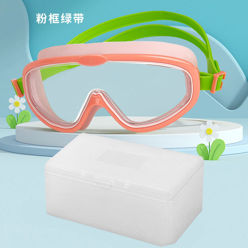 Picture of Children swimming goggles waterproof anti-fog cross-border new goggles HD large frame swimming glasses wholesale children swimming goggles