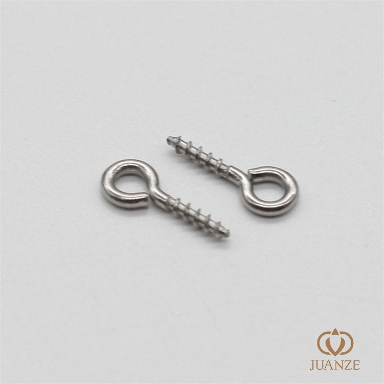 Picture of Stainless steel sheep's eye nail diy beaded jewelry accessories sheep's eye nail sheep's horn nail hole bead pendant button blind box material