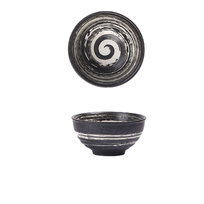 Picture of Wholesale Japanese ceramic bowl 4.5 inch 5 inch rice bowl creative day tableware household commercial soup bowl restaurant table