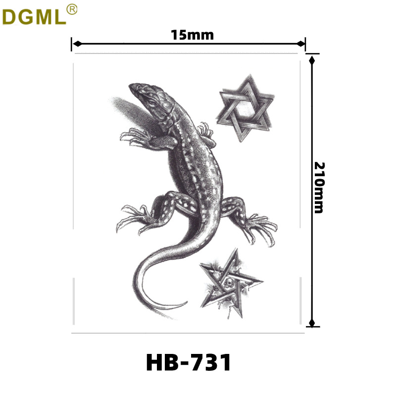 Picture of Small fresh English letters flower butterfly tattoo stickers color creative full arm fox in stock wholesale to map custom