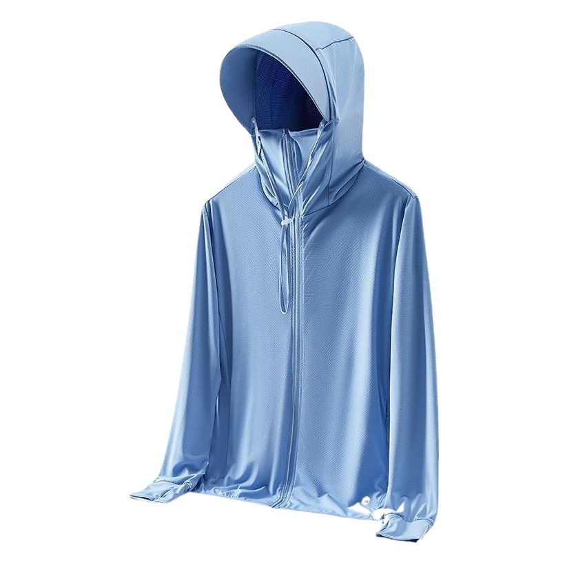Summer Sports Outdoor Sun Protection Clothing Men's Lightweight Quick-drying Breathable Anti-ultraviolet Detachable Big Hat Brim Women's Skin Clothing