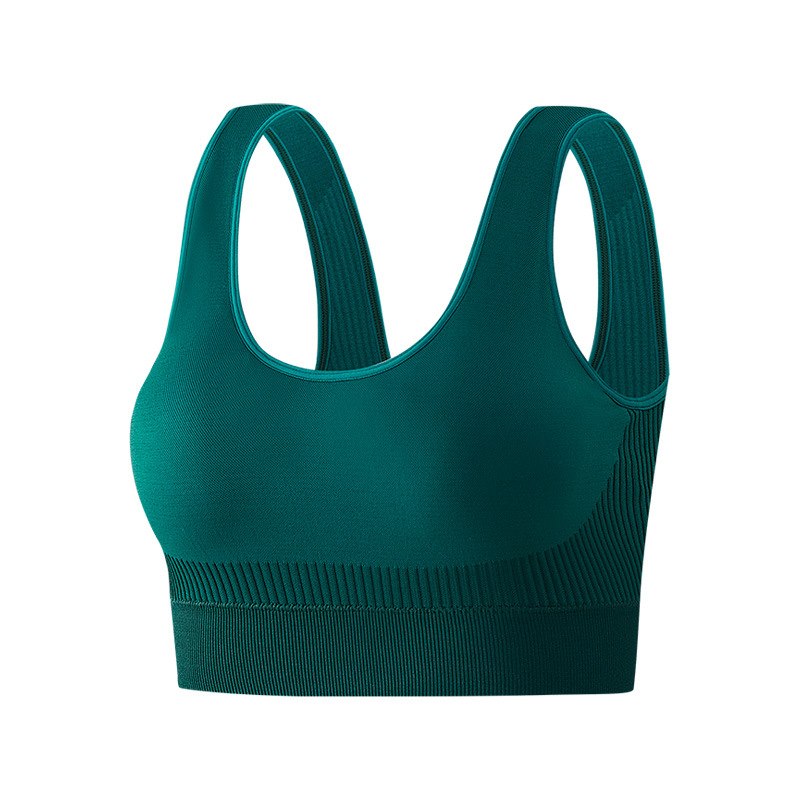 Picture of Cross-Border Sports Bra High-Strength Shock-Proof Large Size Quick-Drying Seamless Breathable Temu Popular Fitness Bra for Women Wholesale