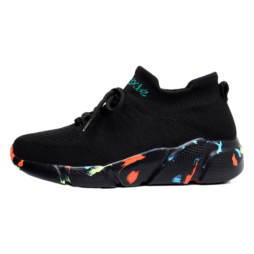 Picture of Cross-border sneaker shoes for men and women spring and autumn breathable fly woven elastic socks shoes knitted soft bottom socks running shoes