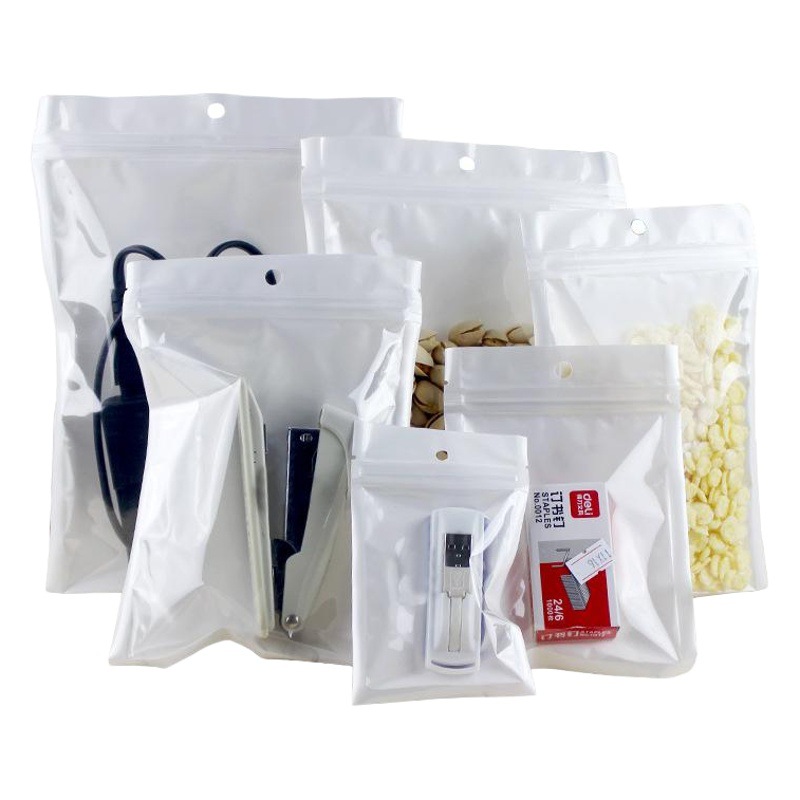 Headphone Packaging Bag Translucent Plastic Bag Pearl Film Yin and Yang Bone Bag Self-sealing Bag Mobile Phone Shell Data Cable Sealing Bag