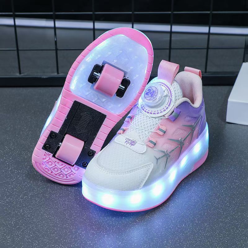 sneaker heloon shoes casual summer trendy leisure pulley 2025 fashion versatile luminous shoes skating