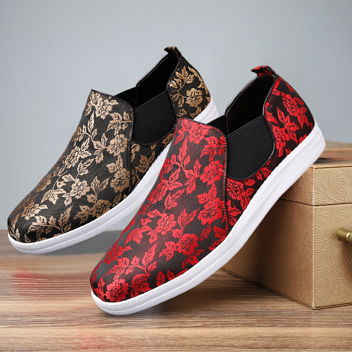 Cross-border Lefu shoes men's new men's casual shoes breathable non-smelly feet a pedal shoes men's manufacturers wholesale