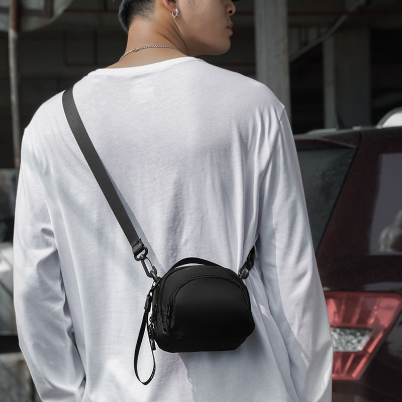 Cross-Border Shoulder Crossbody Bag, Men's Handbag, Sports Chest Bag, Mini Mobile Phone Bag, Foreign Trade Waist Bag, Casual and Versatile