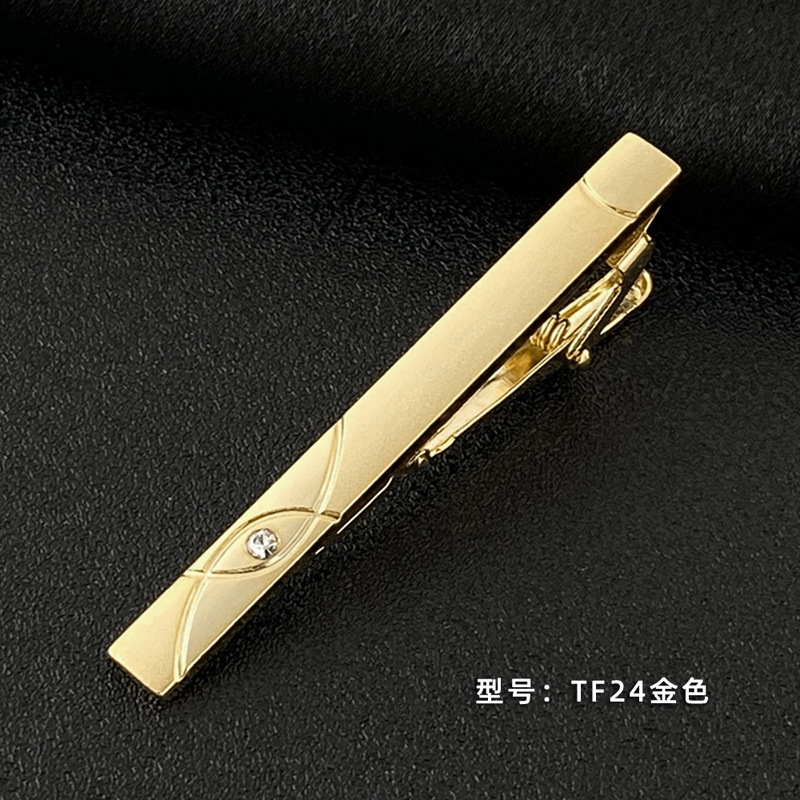 Picture of Men's Tie Clip Manufacturer Direct Sales Yiwu Cross-Border Business Metal Tie Clip Tieclips Bow Tie Business Style