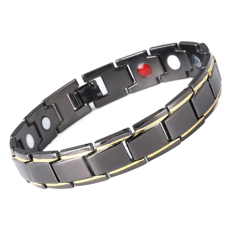 Amazon Cross-Border Popular Detachable Magnet Bracelet for Men, European and American Men's Metal Couple Jewelry Bracelet