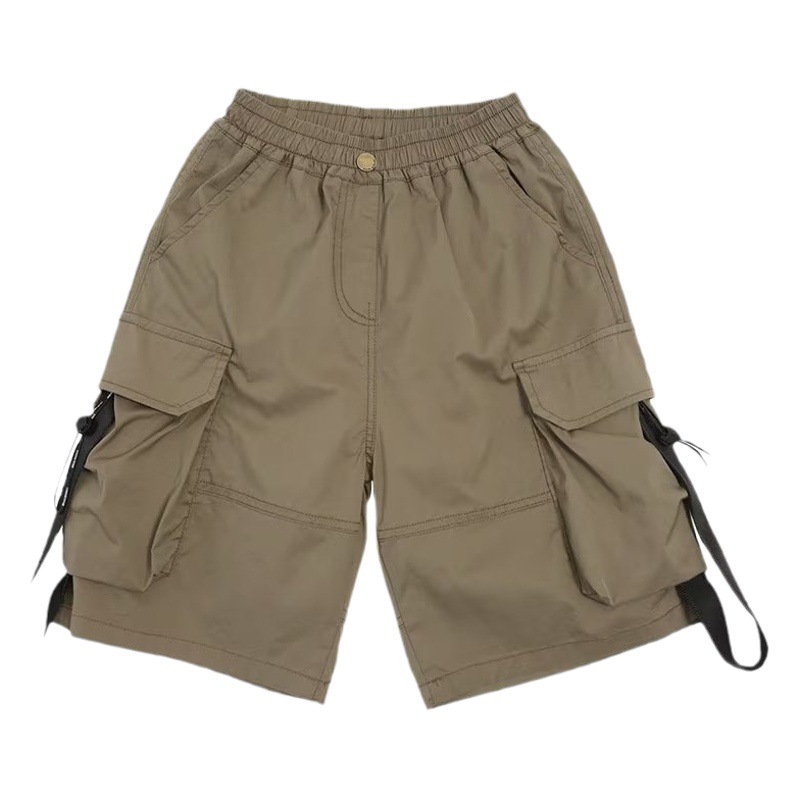 Boys' Shorts Summer Thin 2023 New Arrival Middle and Large Children's Handsome Fashionable Overalls Casual Sports Pants Trendy