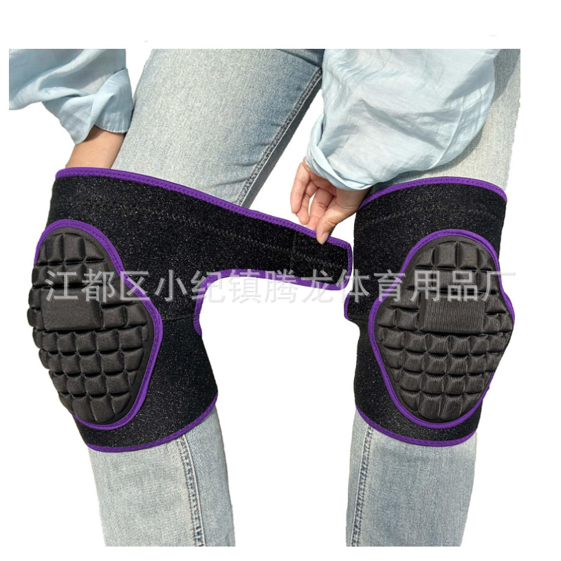 12 Multi-color Knee Pad Elbow Pad Kneeling Work Protection Thickened Labor Protection Roller Skating Skating EVA Turtle Shell Anti-collision and Anti-fall