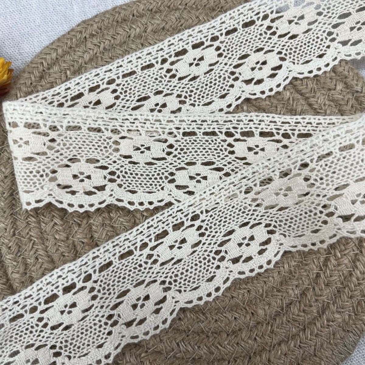 Lace 4CM cotton lace woven clothing accessories wholesale in stock cotton lace accessories clothing lace accessories