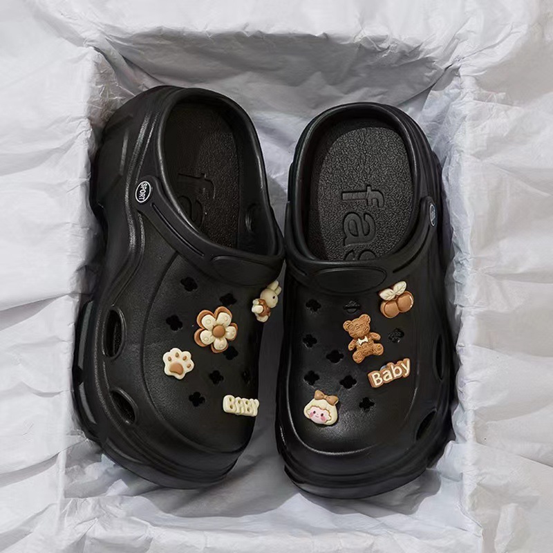 Picture of Baotou EVA hole shoes in 2025 new fashion and versatility student comfortable and casual two-wear non-slip slippers for women's summer