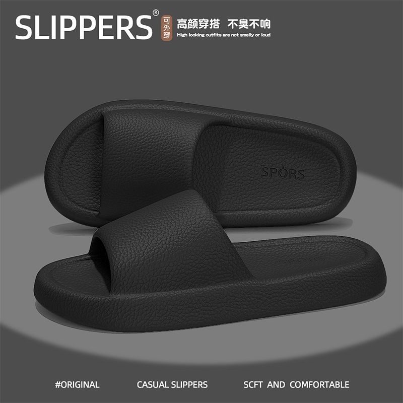 Picture of Slip-on slippers for Women summer outdoor indoor home home bathroom non-slip 2024 New thick bottom sandals summer