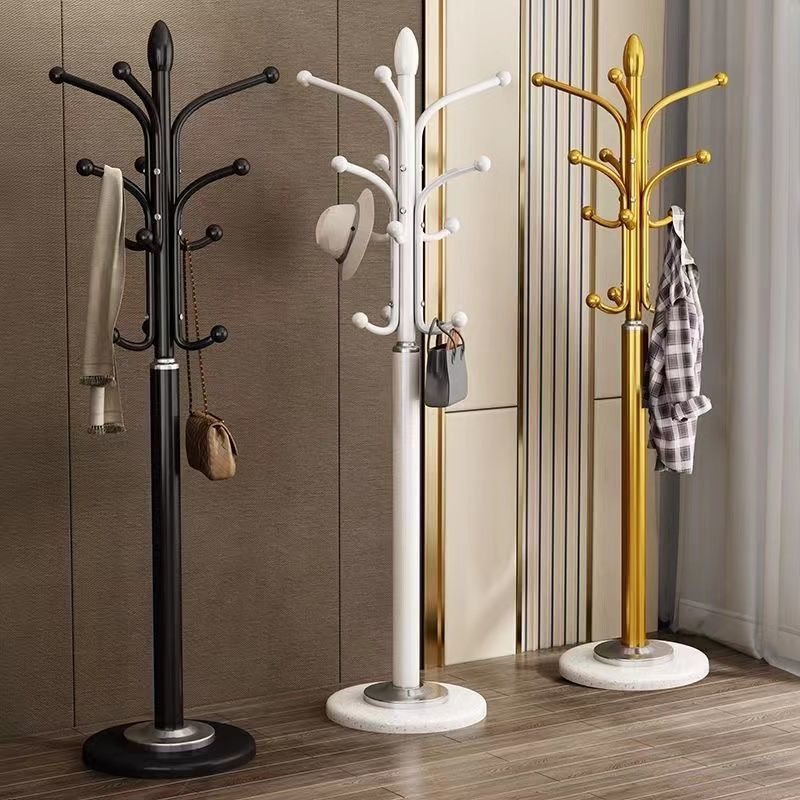 coat rack floor-to-ceiling hanger bedroom home simple clothes rack wrought iron shelf hanging bag rack Internet celebrity