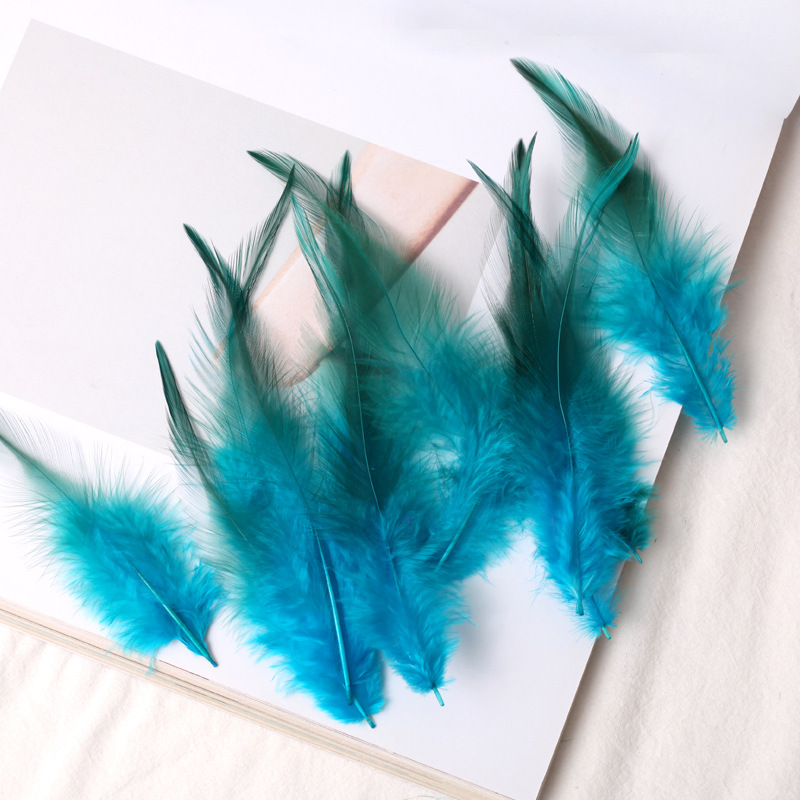 Picture of Factory wholesale funny cat stick feather diy cat toy color red pointed pheasant feather crafts jewelry decoration materials