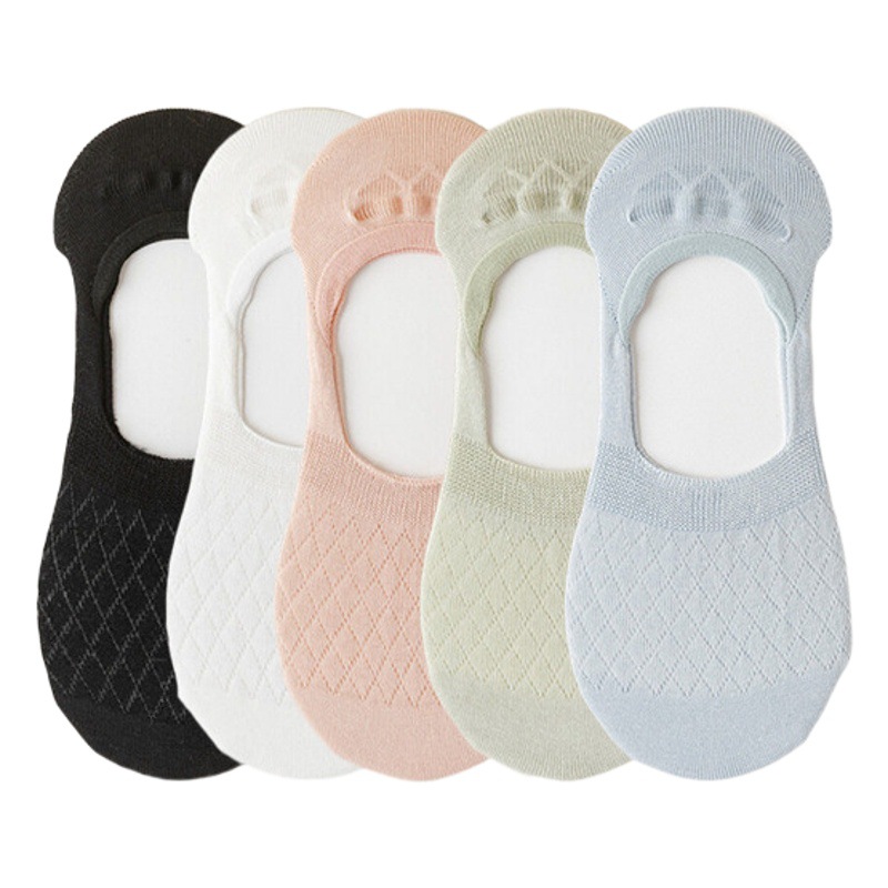 Women's Socks, No-Show Socks for Women, Summer Mesh Breathable Low-Cut Non-Slip Socks That Don'T Slip Off, Invisible Summer Style for Women