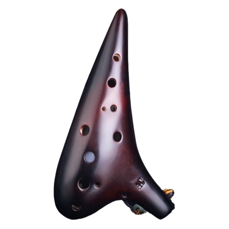 Factory wholesale Ocarina 12-hole Alto C tune AC beginner teaching national musical instrument ceramic production tone accurate