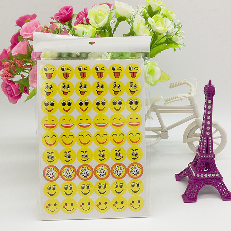 Picture of Spot smiley stickers children's kindergarten reward stickers color digital alphabet sticker sticker wholesale