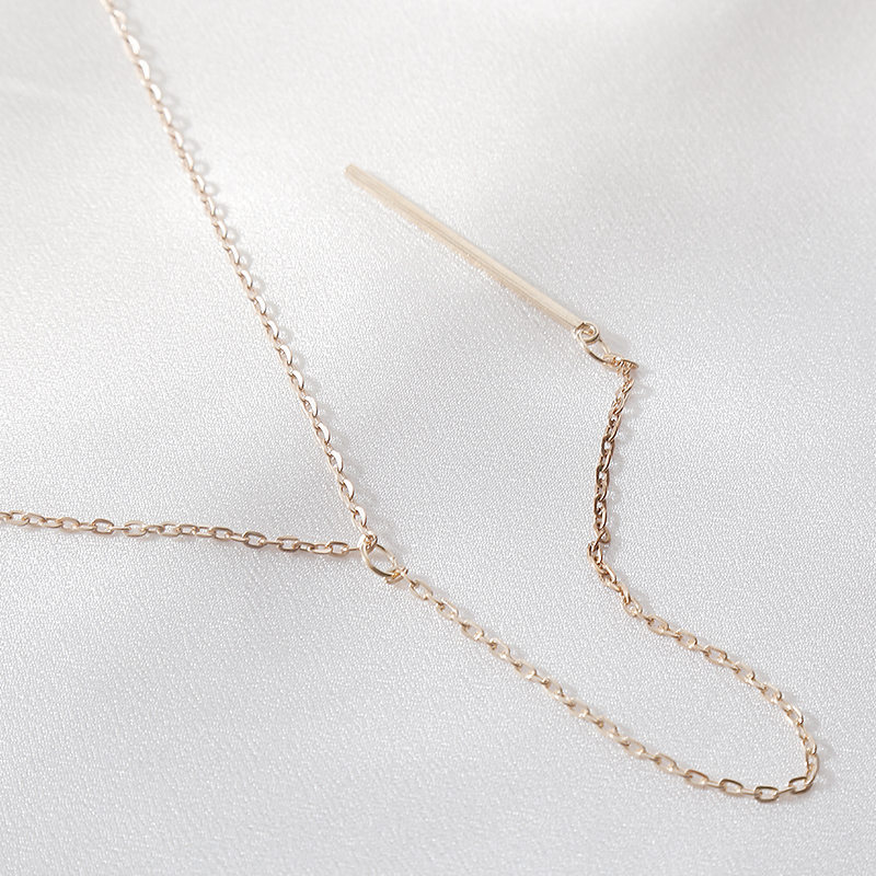 Gold chain can be split to sell 1 sexy V-neck satin chain