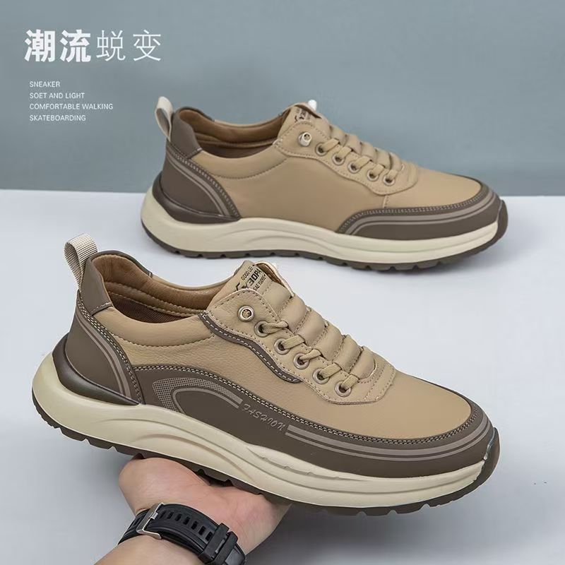 Men's Autumn New Comfortable Breathable All-match Lightweight Non-slip Soft Bottom Wear-resistant Trendy Low-top Fashionable Casual Shoes for Men