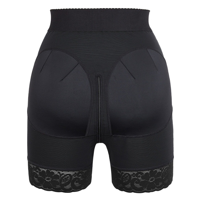 European and American new high waist belly shaping pants bottom zipper hip lifting pants fit body shaping pants summer shapewear