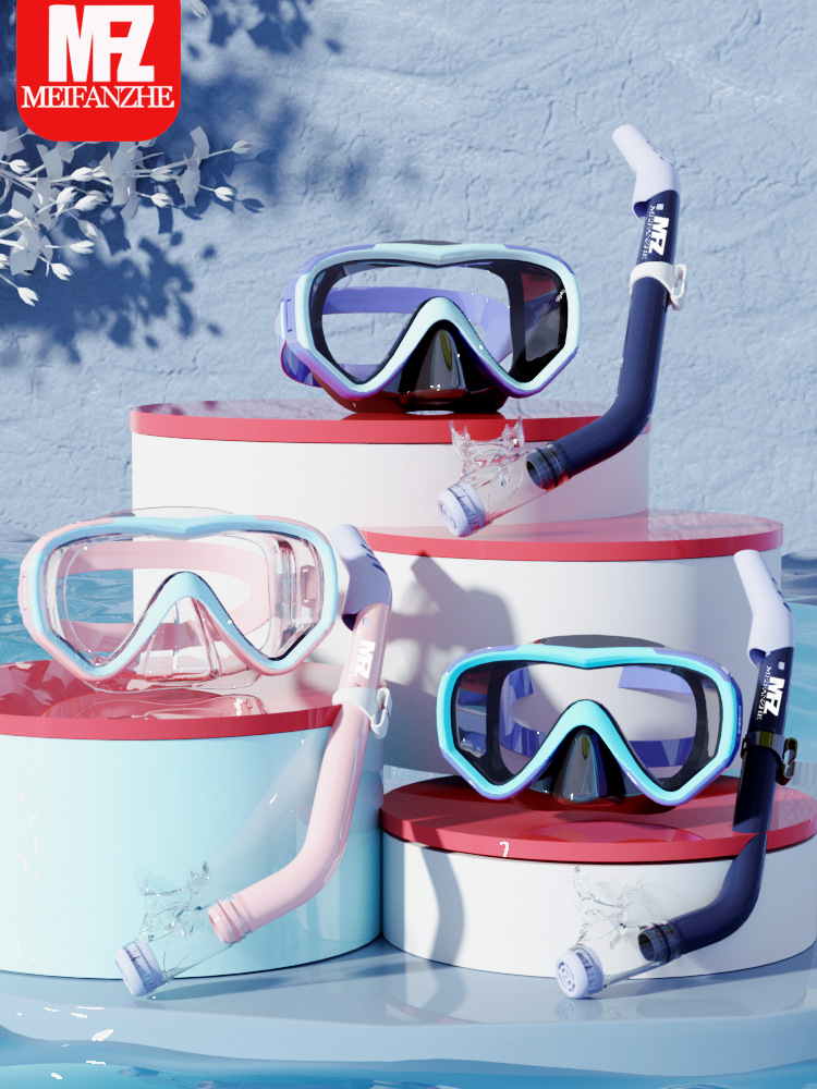 Children's Diving Goggles Snorkeling Two-Piece Snorkel Set Snorkel Diving Goggles Set Diving Equipment Children's Diving