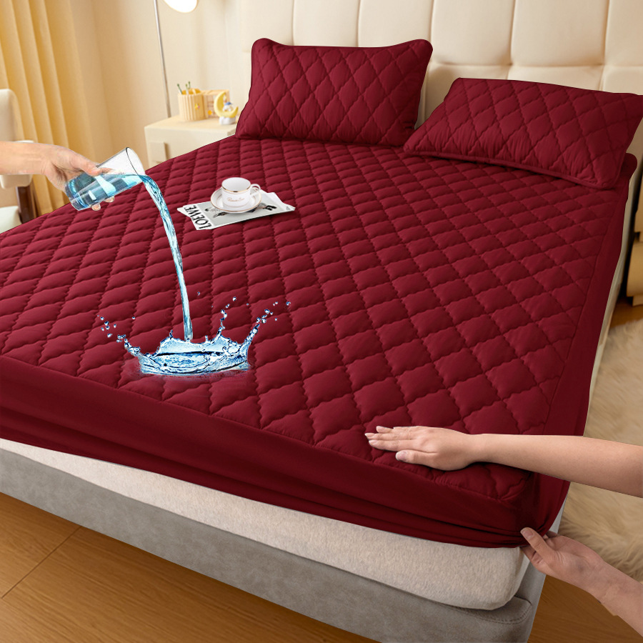 Picture of African Europe North America Japan Asia Temu Export Amazon Cross-Border Waterproof Fitted Sheet Urine Barrier Mattress Protector