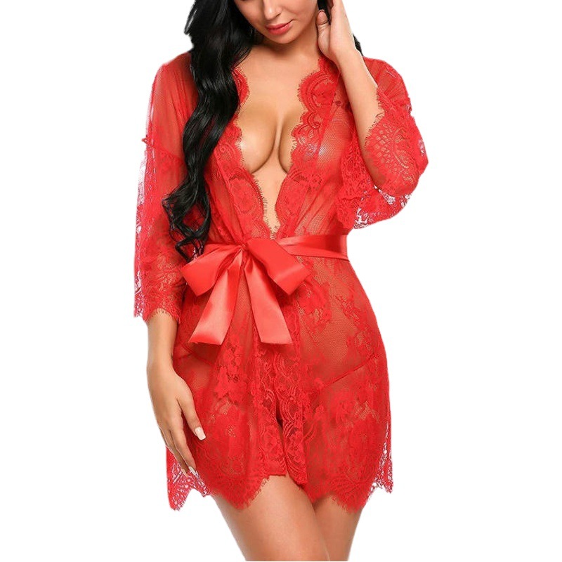European and American Style Intimates Lace Enlarged Sexy Pajamas Sexy Provocative Large Size Fat mm Sexy Intimates Factory Wholesale