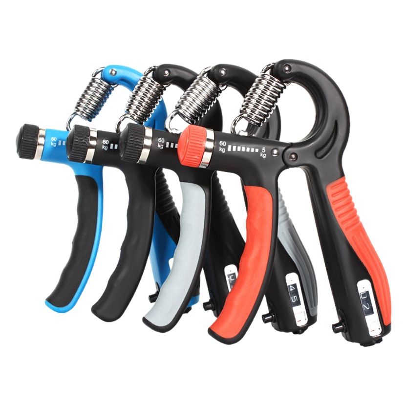 Amazon cross-border dedicated adjustable counting grip home fitness equipment finger tension device rehabilitation training
