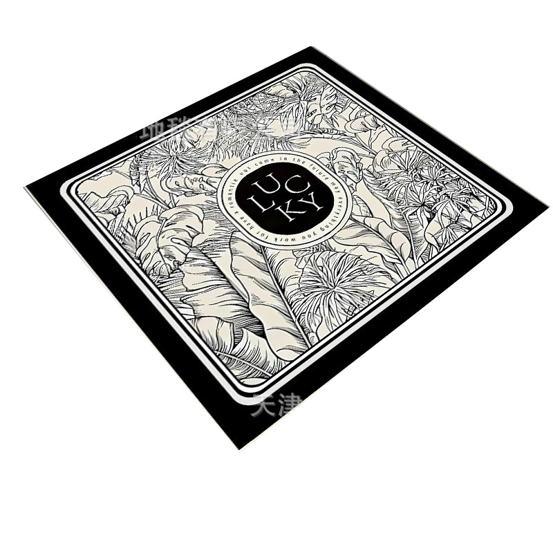 Picture of Drum washing machine cover pad flower diatom mud absorbent draining pad American pastoral style refrigerator microwave oven dust pad