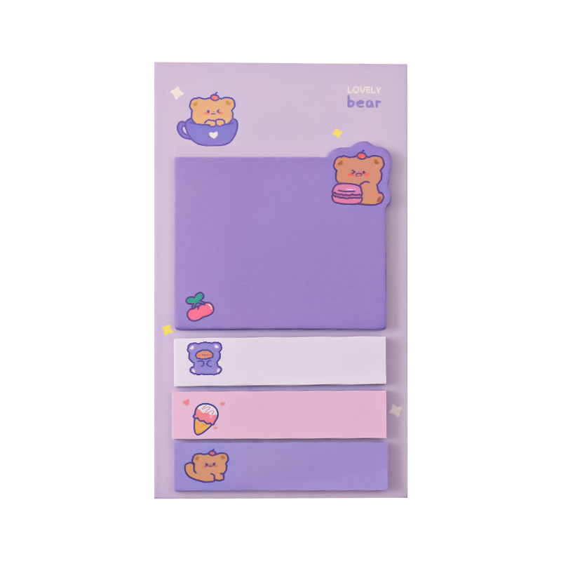Picture of Cartoon Cute Animal Message Sticky Note Student Note Memo Note Pad Pagination Index Sticker Instruction Sticker