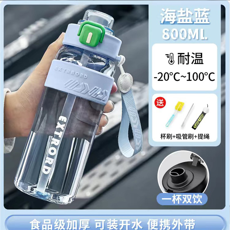 Picture of Sports Water Cup, New Summer Portable High-Temperature-Resistant Fitness Bottle, Outdoor Large-Capacity Water Cup for Male and Female Students
