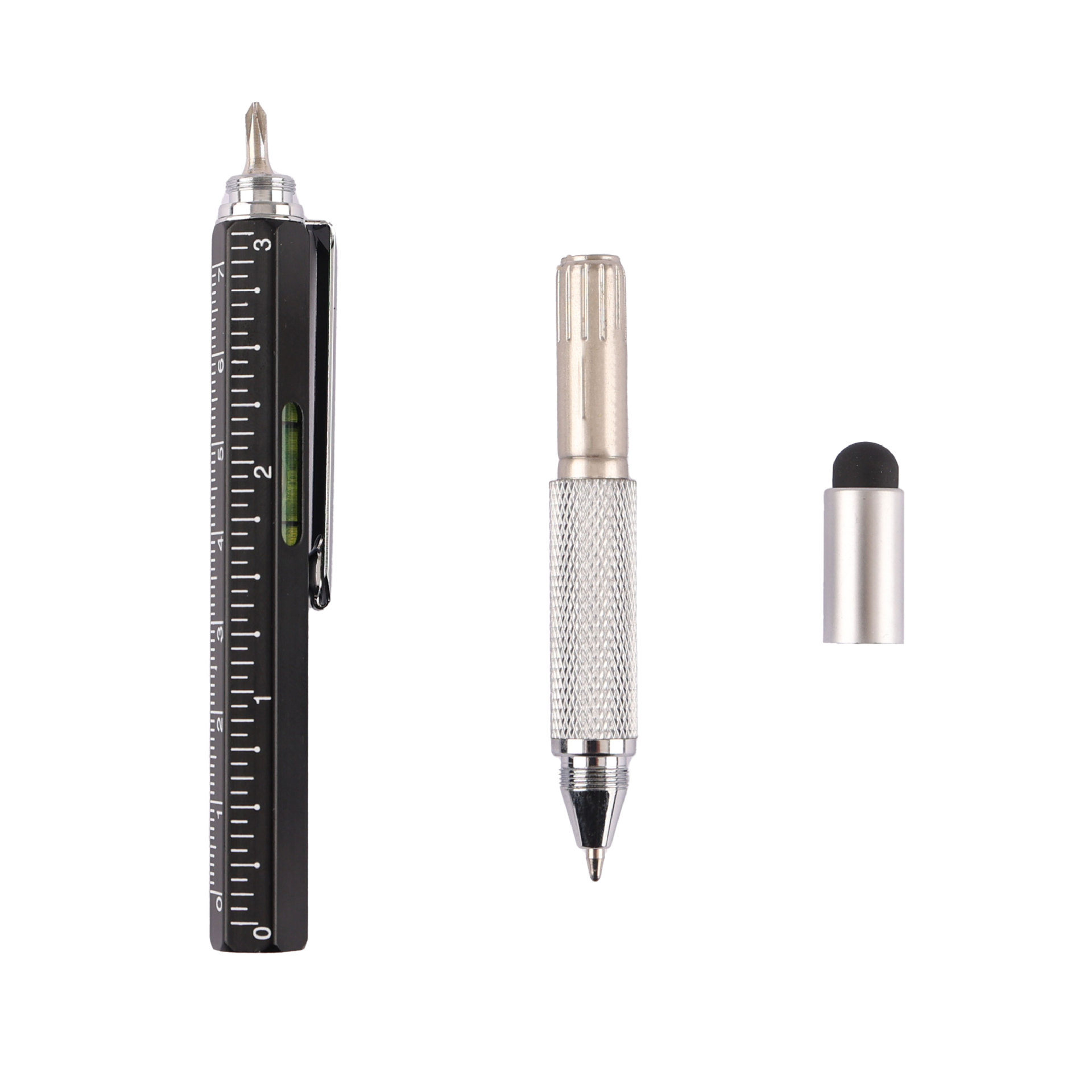 Picture of Factory wholesale ballpoint pen multi-function pen tool pen six-in-one metal pen touch screen pen level meter can be used as logo