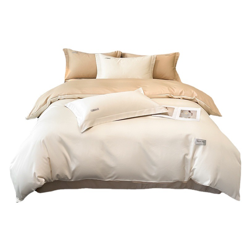 120 Xinjiang Long-staple Cotton Four-piece Set 100 Cotton Pure Cotton Bed Sheet Quilt Cover High-grade Bed Linen