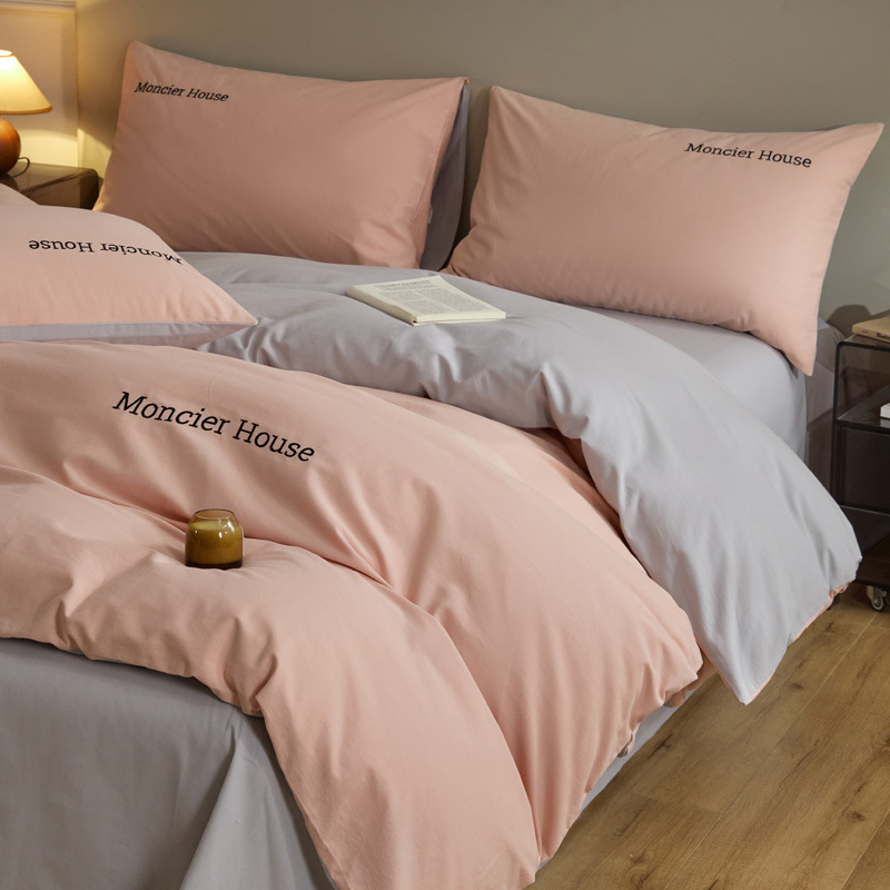 Picture of Light luxury cotton sanding four-piece set thickened high quality 100 cotton autumn and winter wholesale bed linen bedding