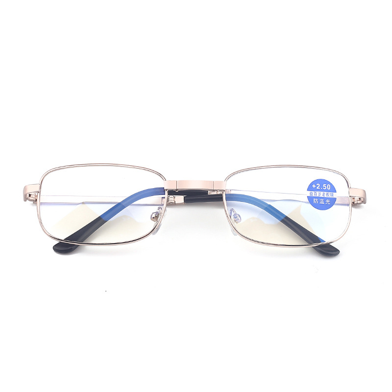 Picture of New Style Men's and Women's Looking Far Looking Near Dual Light Presbyopic Glasses Anti-Blue Light Presbyopic Glasses Foldable Portable Box Presbyopic Glasses
