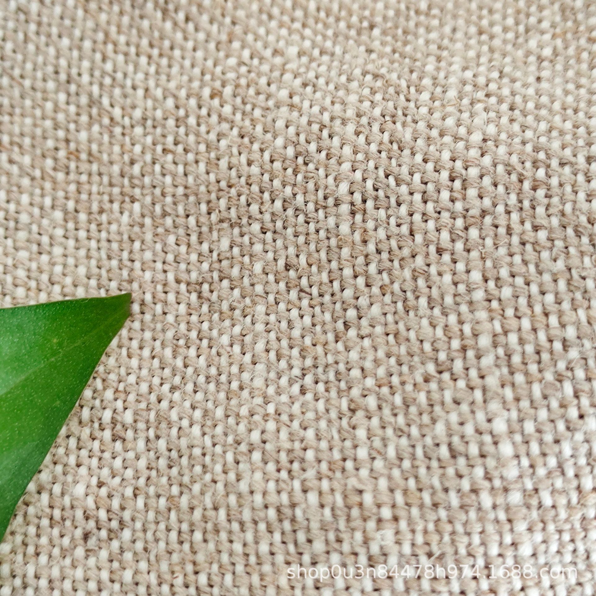 Picture of Linen Heavy Single Primary Color Sofa Fabric Pure Linen Enzyme Primary Color Fabric Heavy Linen Natural Color Curtain Fabric
