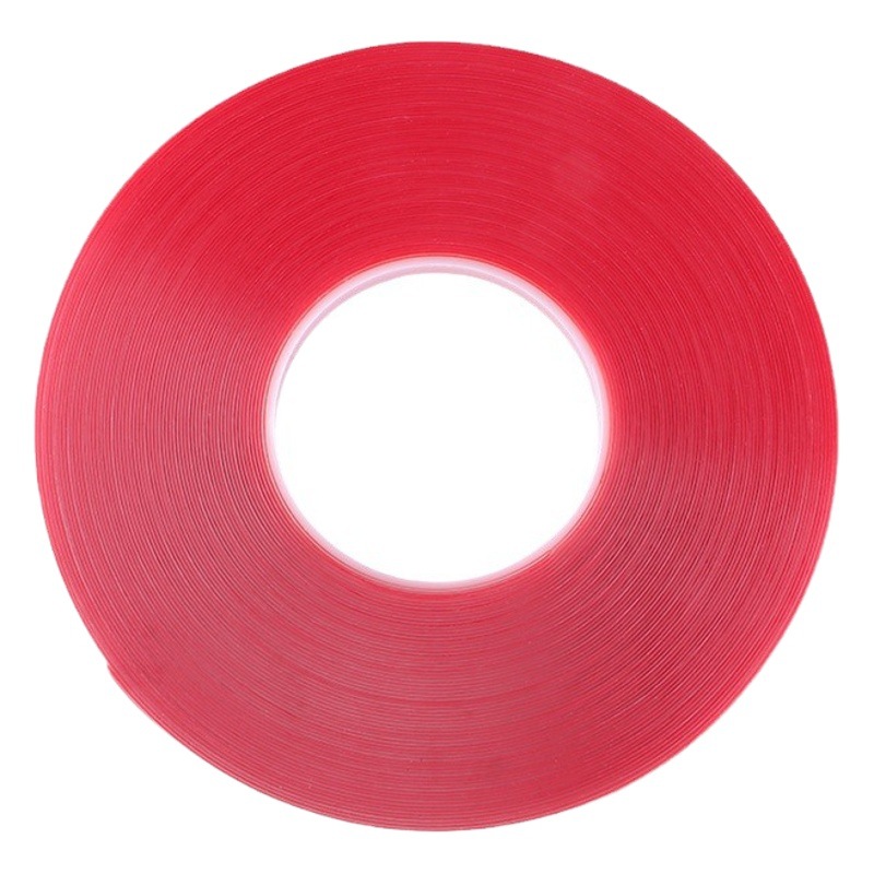 Red Film Double-Sided Tape Nano Double-Sided Tape Waterproof High-Viscosity Transparent Acrylic Nano Double-Sided Tape Strong Adhesion Without Leaving Traces