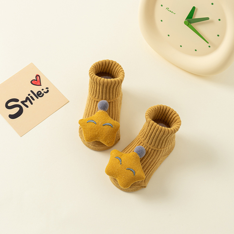 Picture of Newborn baby socks class a cotton spring and autumn non-slip boys and girls baby cartoon doll tube floor socks wholesale 1