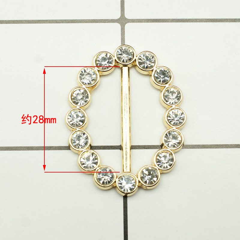 Picture of Korean multi-functional silk towel buckle wholesale high-level clothes accessories buckle pearl rhinestone corner knot buckle jewelry