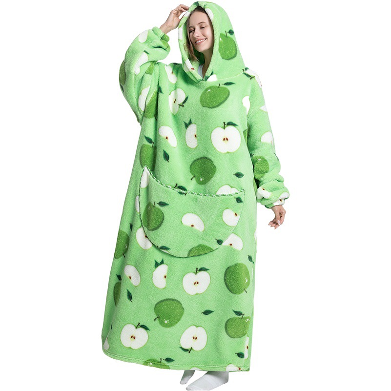 Blanket with Couple's Hoodie to Keep Out the Cold and Cold, Oversized Warm Pullover, Lazy Sweatshirt, Extra Long