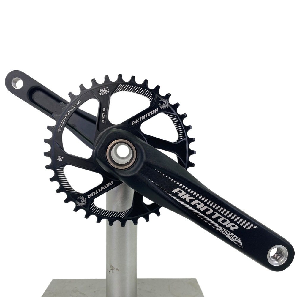 Mountain bike single disc GXP direct-mounted integrated disc 32/34/36/38T positive and negative tooth disc offset 3mm 6mm