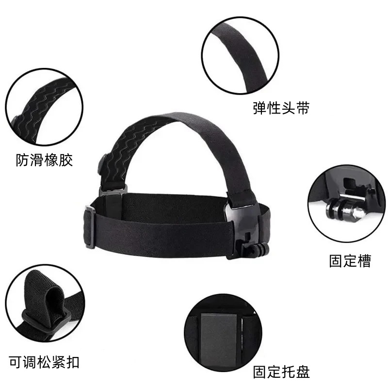 Picture of Head-mounted mobile phone fixed bracket riding first-person perspective shooting bracket sports camera motorcycle riding chest strap